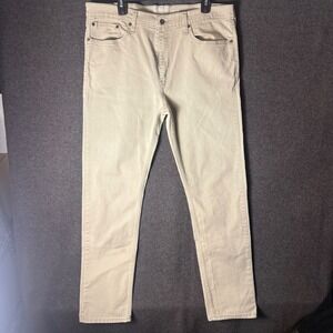 Signature by Levi Strauss Mens 38x34 Tapered Khaki Pants Tan
